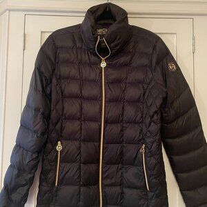 Michael Kors Ultra Light Weight Down Fill Packable Puffer Jacket, Size L, $38